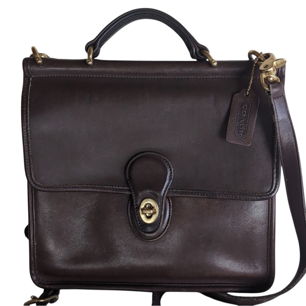 Vintage Coach Willis 2227 Satchel Crossbody Handbag brown - Picture 2 of 14